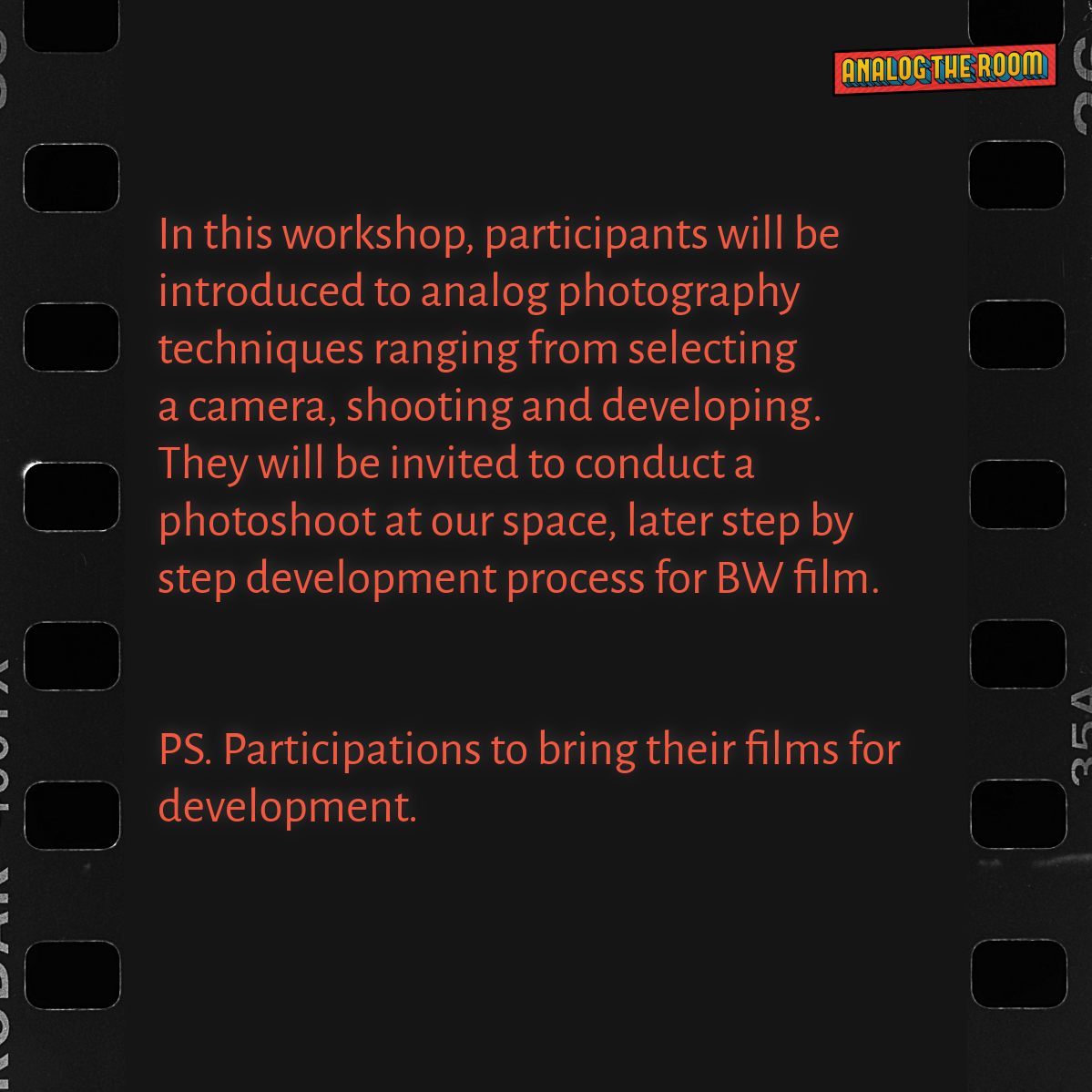 Film Development - Workshop